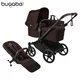 Bugaboo - Voziček Donkey 6 Mono, Black/Cocoa Brown-Cocoa Brown