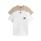 Tommy Jeans Majica temno bež/mornarska/rdeča/bela