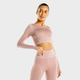 Squat Wolf Women‘s Seamless Crop Top Marl rose gold