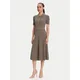 MICHAEL Michael Kors Pletena obleka MT5834F33D Bež Regular Fit