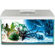 Aquael LED akvarijski set Leddy 60 Day&Night, bel - 54 L / 60 x 30 x 30 cm