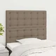 vidaXL Vzglavje postelje sivo-rjavo 90x5x118/128 cm blago