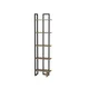 Hanah Home Alice Black Ud Polica za knjige 45x180x22cm, Crna