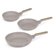 Berlingerhaus Komplet ponev s titanovo prevleko BH-8341 3 pcs Taupe Nordic Collection