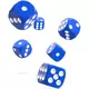 Kockice Oakie Doakie Dice D6 16 mm Solid - Blue (12)
