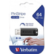 Verbatim USB FLASH MEMORIJE 64GB DRIVE 3.0 PINSTRIPE BLACK 49318 ( UFV49318/Z )