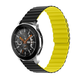 Magnetni remen za sat Samsung Galaxy Watch 3 45mm / Gear S3 / Huawei Watch 3 / Watch 3 Pro / GT2 46mm / GT / Haylou / Xiaomi Watch S1 / Amazfit / Garmin - yellow black