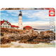 Puzzle Rocky Lighthouse Educa 1500 dijelova i Fix ljepilo od 11 godina