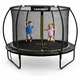 Lean-toys Vrtni trampolin 183cm (6 FT) z zaščitno mrežo, lestvijo in torbo za čevlje