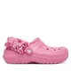 Natikači Crocs Classic Fleece Lined Clog K 212856 Roza