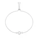 Guess Elegantna jeklena zapestnica Tiny Pearly JUBB05520JWRHT/U