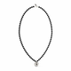 Guess Moška ogrlica s perlami v ostrem slogu JUMN04061JWSTBKT/U