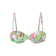 s.Oliver Bikini zgornji del meta / temno zelena / losos / off-bela
