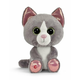 NICI Glubschis pliš Cat siva Felinja 25cm, ZELENA