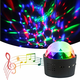 LED svjetiljka – projektor mini DJ - Dijamant, Crna