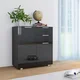 Komoda visoki sjaj crna 71x35x80 cm od konstruiranog drva