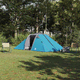 vidaXL Šotor s streho Drugo z odzračevanjem zraka Modra in črna 510 x 240 x 156 cm