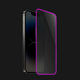 Zaščitno kaljeno steklo z okvirjem, ki se sveti v temi za Samsung Galaxy A50 A505F - Rožnata