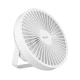 LED Brezžični namizni ventilator 2W/5V USB 2400 mAh bela