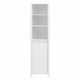 SoBuy SoBuy kopalniška visoka omarica s košem za perilo v beli barvi v skandinavskem slogu, (21123448)