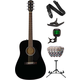 Fender CD-60S Dreadnought WN Black Deluxe SET