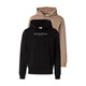 JACK & JONES Majica JORBillyburg rjava/rdeča/črna/bela