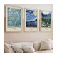 SET 3x Slika v fotookvirju 50x70 cm Vincent van Gogh