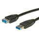 ROLINE kabel USB 3.0 A-A M/F, 1.8 m