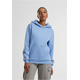 Womens hoodie Fluffy Hoody light blue