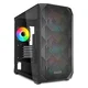 Sharkoon MK3 RGB microATX okno črno ohišje