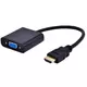 Gembird A-HDMI-VGA-03 HDMI to VGA + AUDIO adapter cable, single port, black (altA-HDMI-VGA-06)479