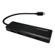 LC-Power USB hab, 5 u 1, 2xUSB-A, 2xUSB-C, 1xUSB-C za napa?anje, crni