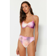 Trendyol Gradient Pattern Mesh Detailed High Waist High Leg Bikini Bottoms