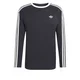 ADIDAS ORIGINALS Majica 3-STRIPES LONGSLEEVE črna/bela