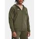 Under Armour Pulover UA Rival Fleece FZ Hoodie-GRN XS