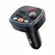 FM Transmitter FIREBIRD by ADDA FM-001-RGB, Ambient Tune, Bluetooth 5.0, 2xUSB-A, crni