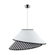 Duolla - Luster na sajli COCO 1xE27/40W/230V prečnik 50 cm bela/crna