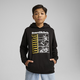 Mens Puma Mid 90s Hoodie, Black, Size 15-16Y, Clothing