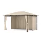 Blumfeldt Gazebo Mondo 3x4 s kovinskim okvirjem in 4 stranskimi stenami