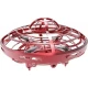 Leteči mini dron UFO s senzorjem - rdeč/moder
