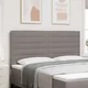 Vidaxl LED glava postelje z LED lučmi Taupe 180 cm Poliester