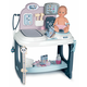 Zdravniška mizica za zdravnika Baby Care Center Smoby elektronska z zvokom in lučko in dojenček z 28 dodatki