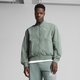 Mens Puma Class Bomber, Green, Size S, Clothing