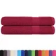shumee vidaXL Brisače 2 kos bordo 100x200 cm 360 g/m2 100% bombaž