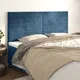 vidaXL vidaXL Posteljno vzglavje 4 kosa temno moder 100x5x78/88 cm žamet, (20952281)