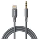 Lightning v AUX 3.5mm audio kabel Techsuit SoundFleX AC5 Hi-Fi kakovost, 1m - siv