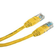 LAN omrežni kabel UTP patchcord, Cat.5e, RJ45 moški - RJ45 moški, 0,25 m, neekraniran, rumen, varčen