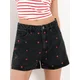 Sinsay - High waist kratke pantalone od trapera - crno