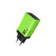 Wekome WP-U157 Super brzi Strujni GaN punjač, 3-porta USB (3.0 i 2 x 3.1 Tip C) 67W, zeleni