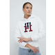 TOMMY HILFIGER Sweater majica, ecru/prljavo bijela / boja vina / crna